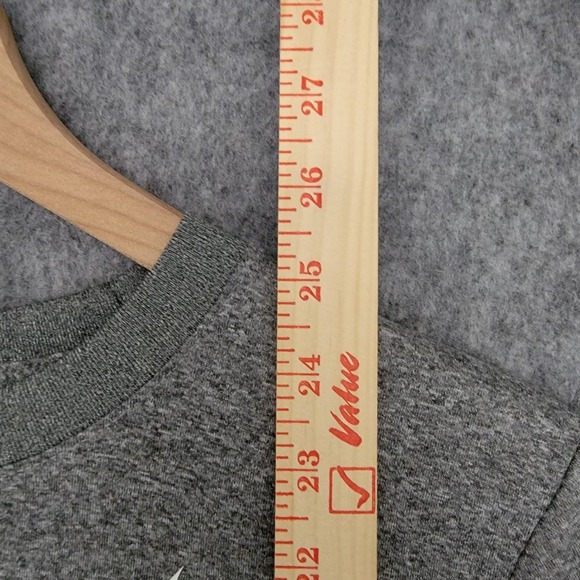 Nike Shirt Mens Large Gray Dri-FIT The Nike Tee Swoosh Athletic Running Training - Picture 7 of 8